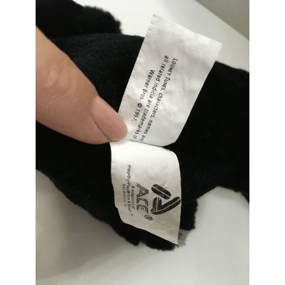 Daffy Duck Looney Tunes Warner Bros Ace Vintage 1997 12.5" Plush Stuffed Animal - Picture 5 of 5